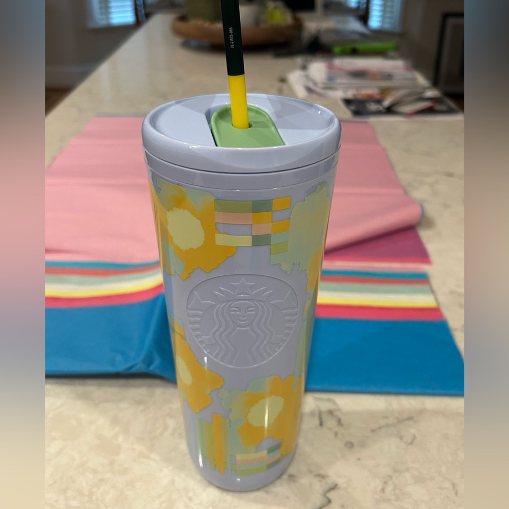Starbucks Purple and Yellow Drinkware Set